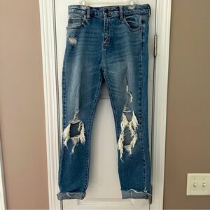 Cello Distressed Raw Hem Jeans Size 5